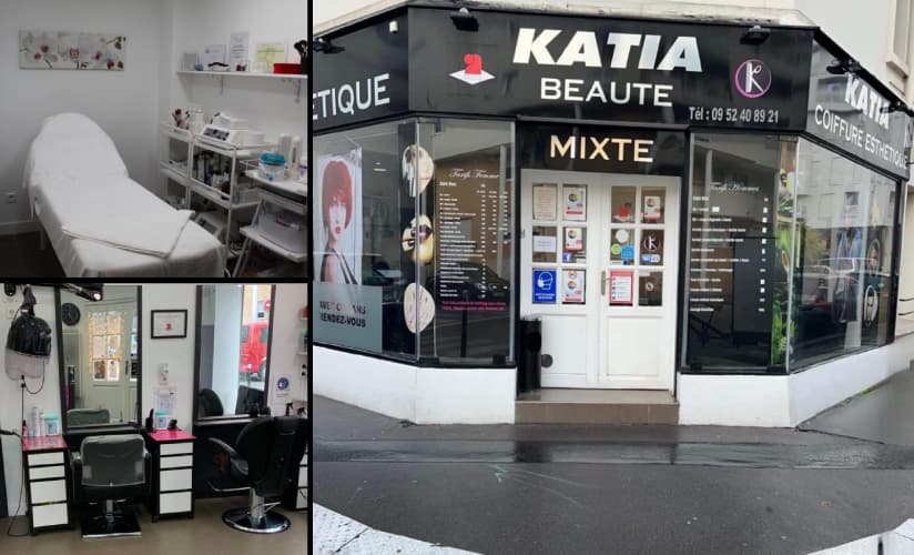 Devanture du salon Katia Beauté à Clichy